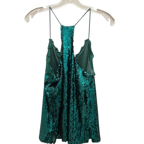 LA MIEL Teal Sequin Cami - Picture 4 of 5